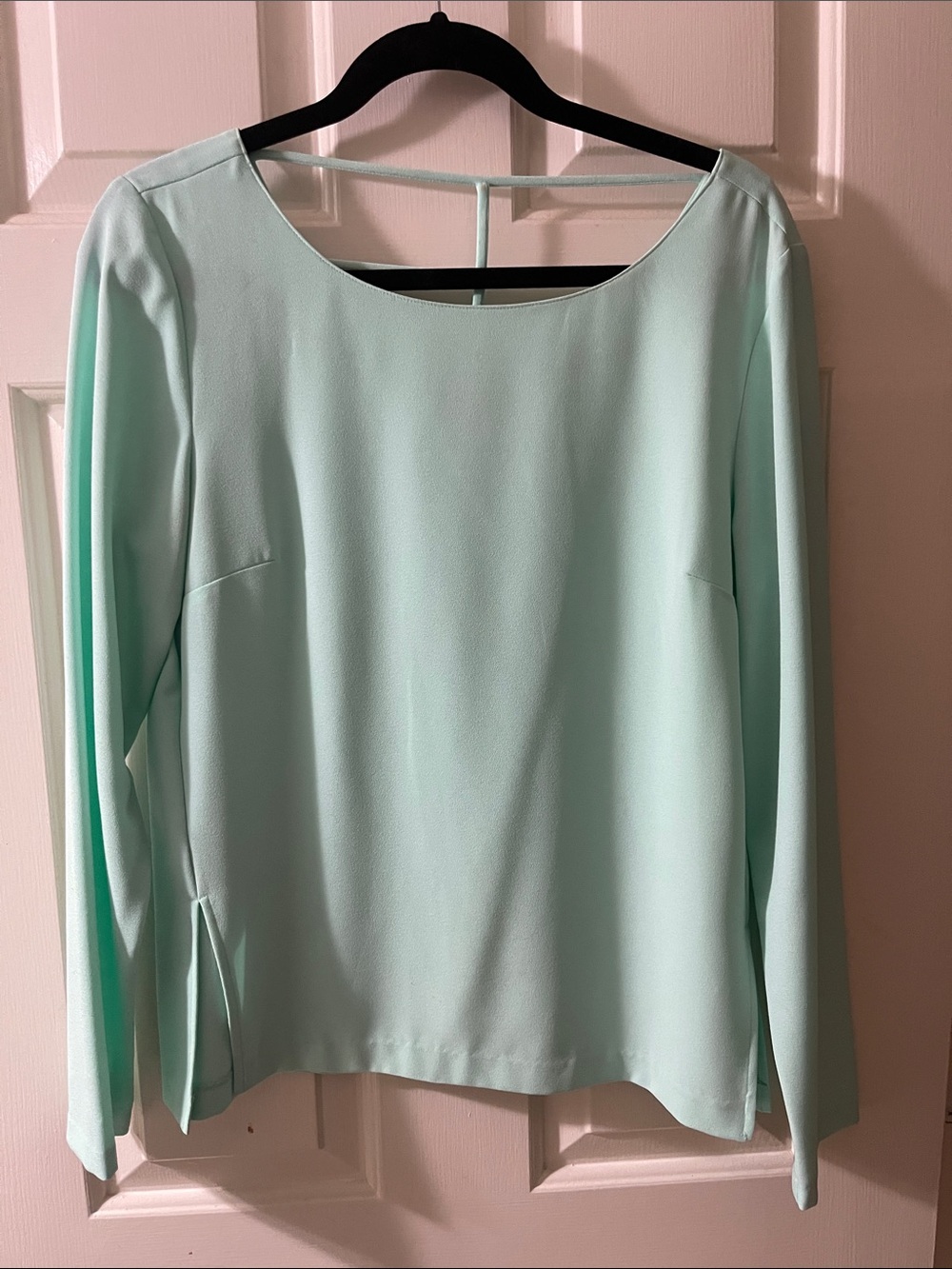 Daniel Cremieux Mint Long-Sleeve Scoop-Neck Top